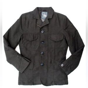 I. SPIEWAK & SONS  thinsulate jacket zip up button 4 pockets brown size medium